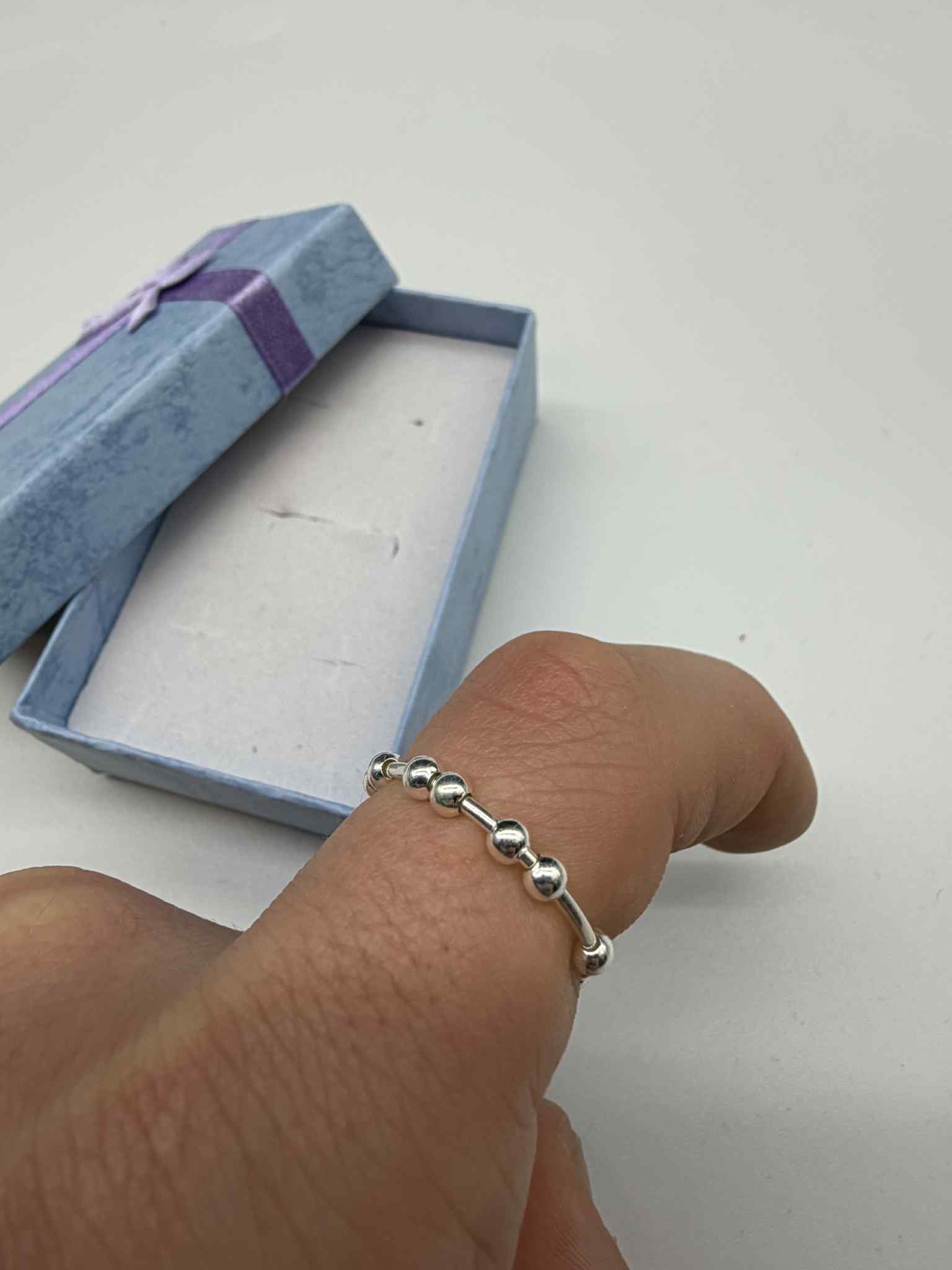 Srebrny Pierścionek Antystresowy 925