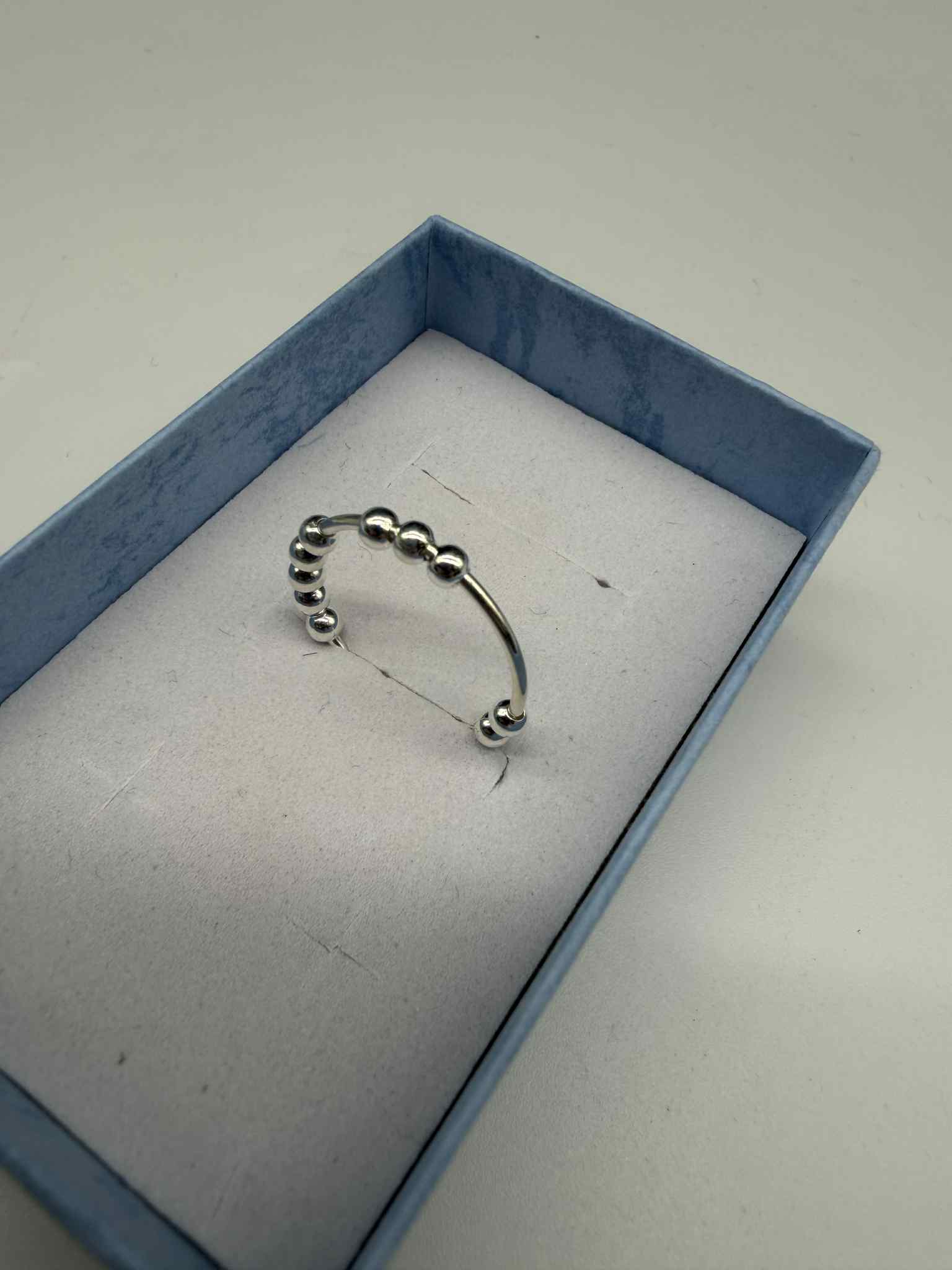 Srebrny Pierścionek Antystresowy 925