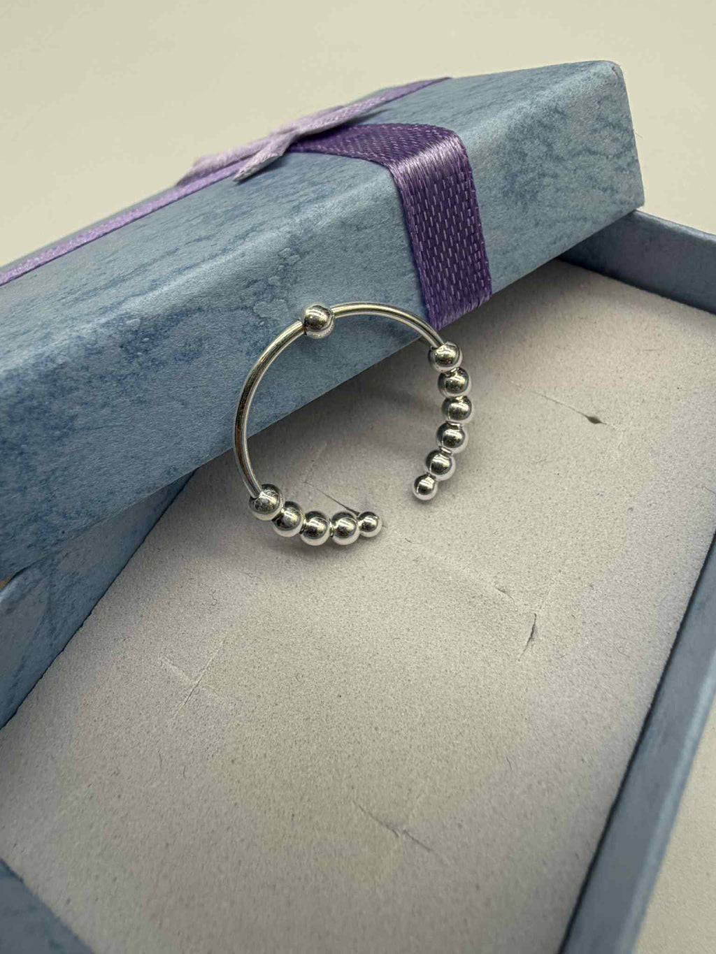 Srebrny Pierścionek Antystresowy 925